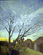 Painting "Two Trees at Sunset"